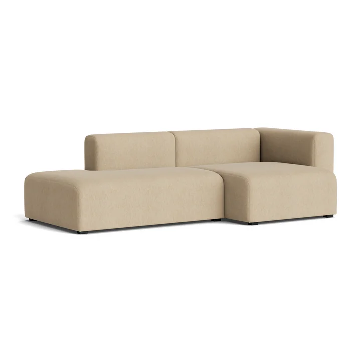 HAY - Mags Sofa 2,5 Sitzer, Kombination 3, Armlehne rechts / sand (Turf)