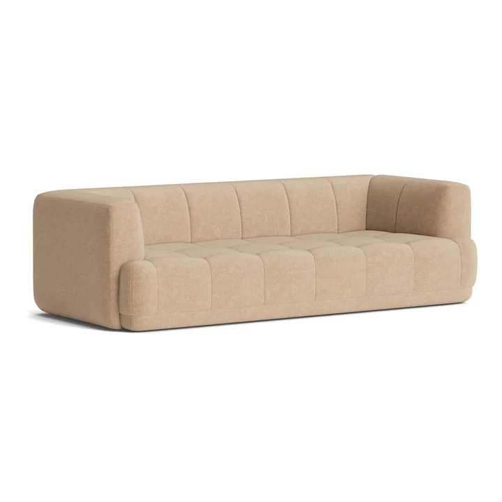 HAY - Quilton 3-Sitzer Sofa, beige (Overlap 01)