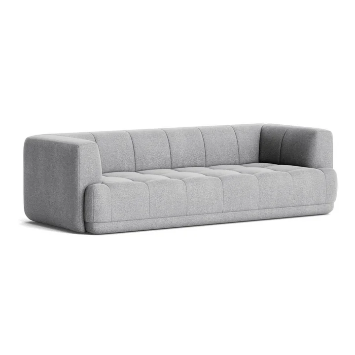 HAY - Quilton 3-Sitzer Sofa, hellgrau (Hallingdal 130)