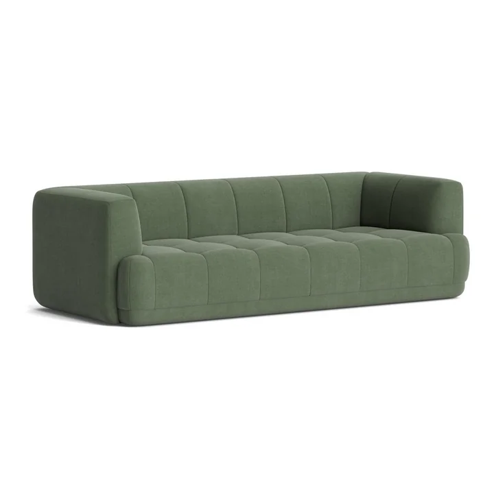 HAY - Quilton 3-Sitzer Sofa, grün (Linara 100)