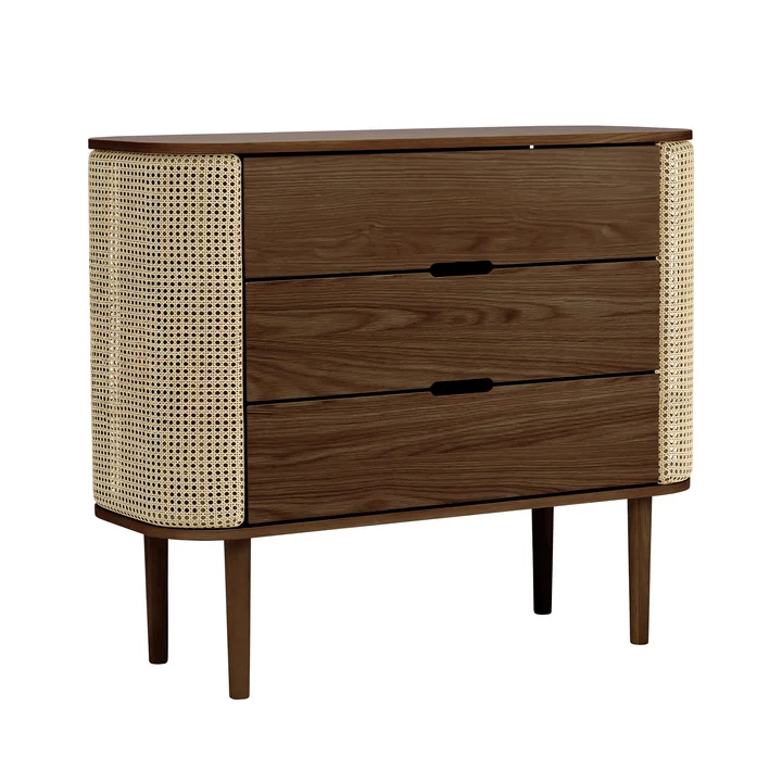 Umage - Treasures Kommode, Eiche dunkel / Wiener Geflecht