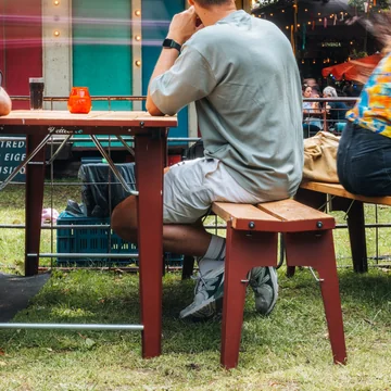 Weltevree - Salut Outdoor Set, Tisch und Bänke