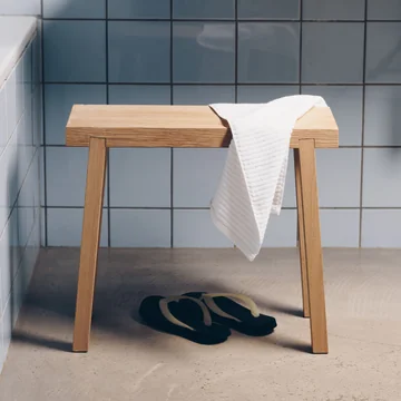 side by side - Hockerbank, groß, Eiche natur