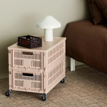 HAY - Colour Crate Korb L, 53 x 34,5 cm, powder, recycled