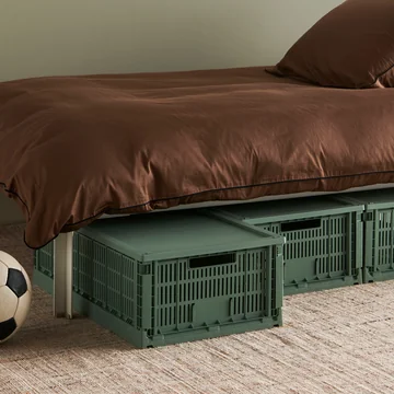 HAY - Colour Crate Korb XL, 68 x 42 cm, salbeigrün, recycled