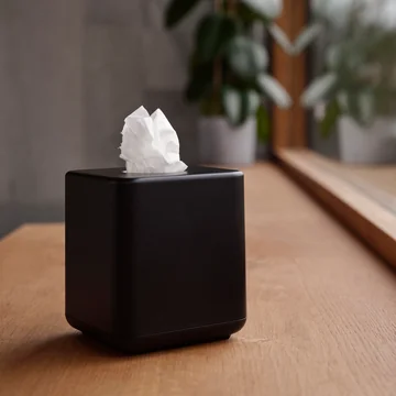 Zone Denmark - Ume Taschentuchbox, 13 x 13 x 15,1 cm, schwarz