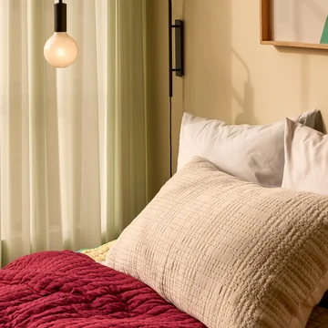 Hübsch Interior - Haikei Kissen, 50 x 80 cm, hellgrau