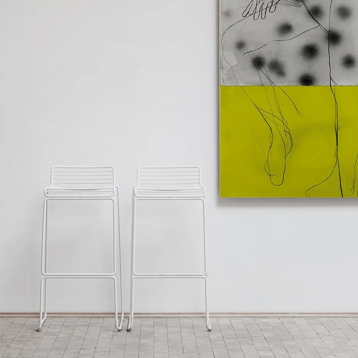 Der HAY Hee Barhocker in weiß