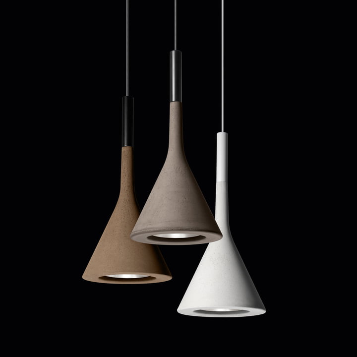 Foscarini - Aplomb Pendelleuchten-Trio grau, braun, weiß