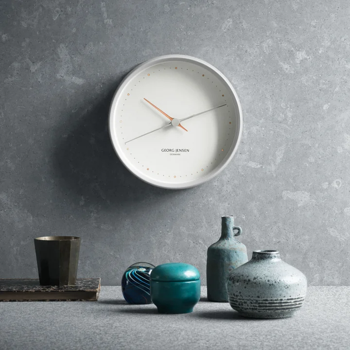 Georg Jensen - Henning Koppel Wanduhr Graphic weiß, Ambiente