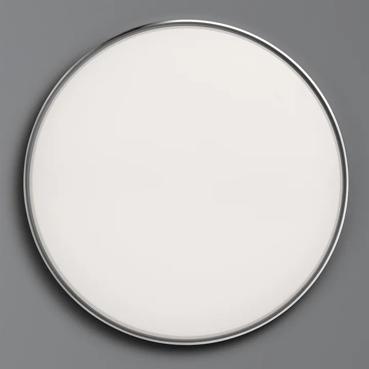 Flos - Clara Wand- und Deckenleuchte LED, weiß mit Dekoring Chrom