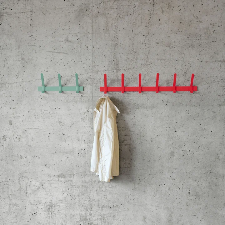 Farbspiel in Mint und Rot