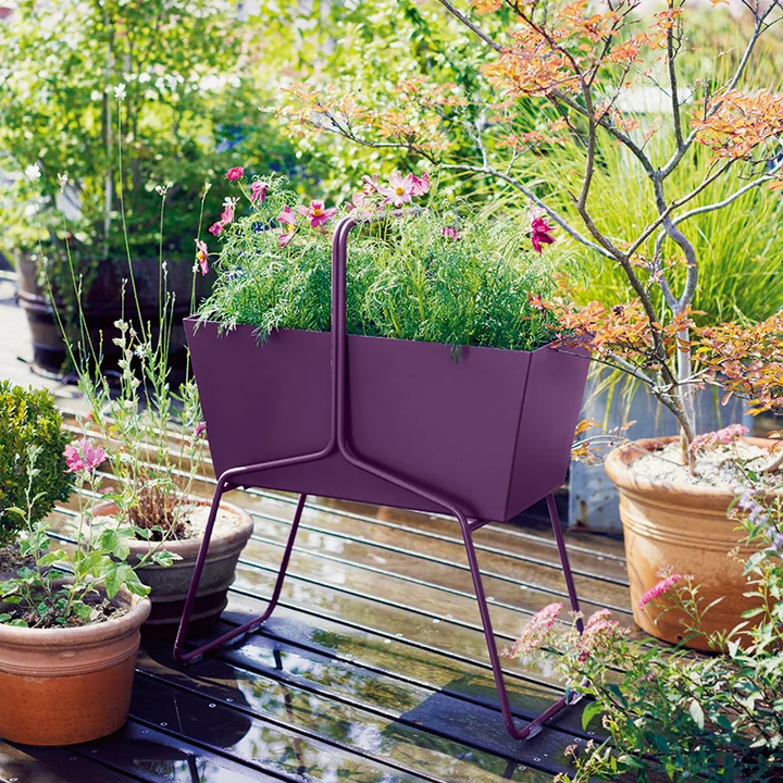 Fermob - Basket Blumenkasten hoch, aubergine