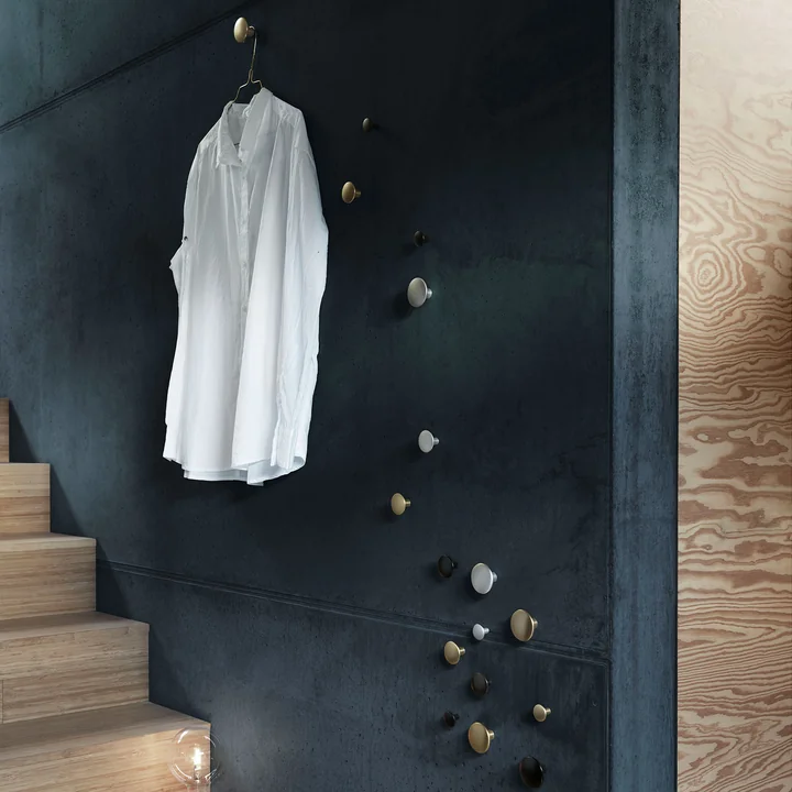 Weich abgerundeten Wandhaken "The Dots Metal"