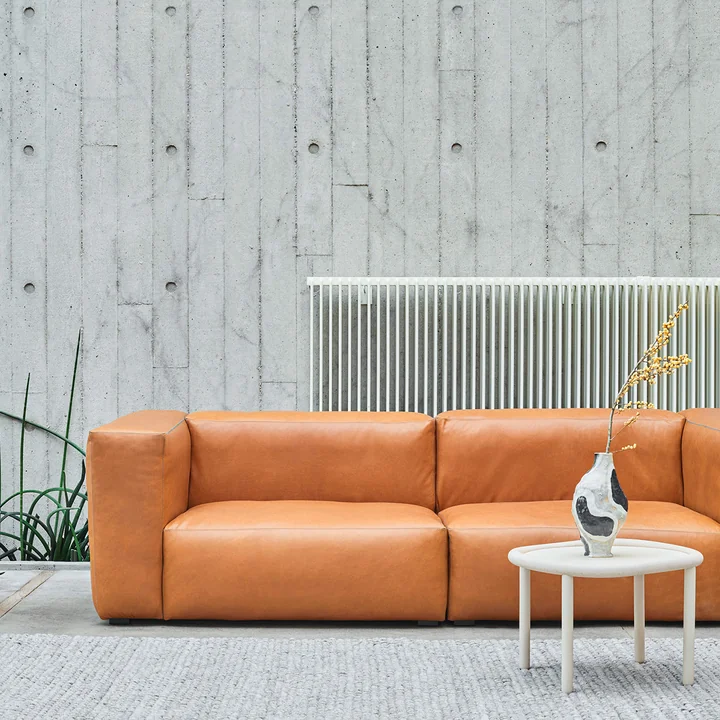 Das HAY - Mags Soft Sofa 2,5-Sitzer in Leder Sil0250 Cognac