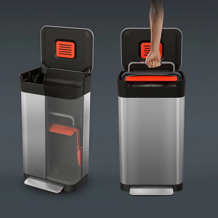 Der Joseph Joseph - Titan Treteimer, Edelstahl