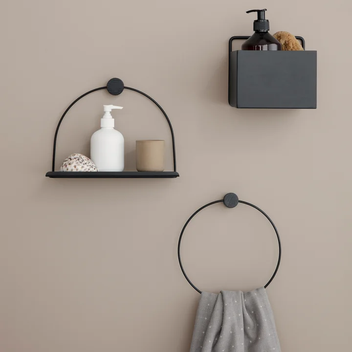 Badezimmer Wandablage und Wall Box von Ferm Living