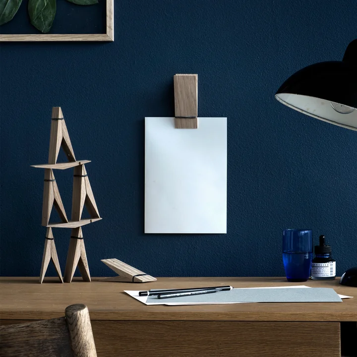 Pinch Deko-Klammer von Moebe in Eiche