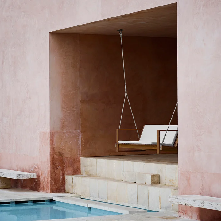 BK12 & BK13 Gartenschaukel in Teak geölt von Carl Hansen mit Auflage