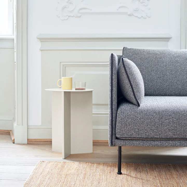 Slit Table High Ø 35 x 47 cm von HAY in weiß