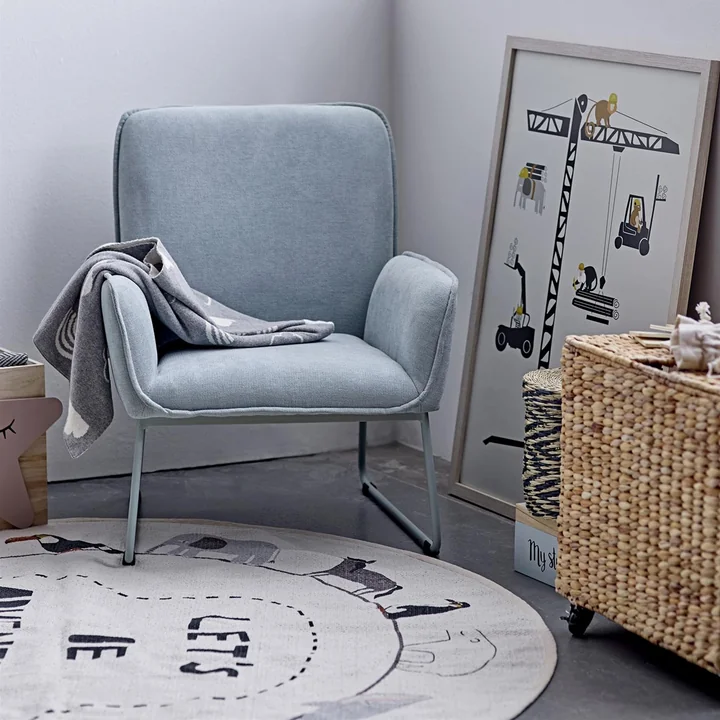 Spielteppich Tiere Ø 130 cm von Bloomingville