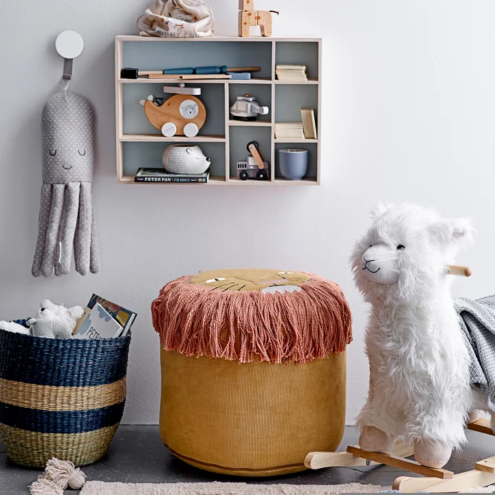 Kinder-Pouf Löwe von Bloomingville