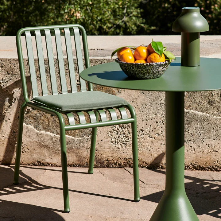 Palissade Stuhl mit Palissade Seat Cushion für Stuhl von HAY