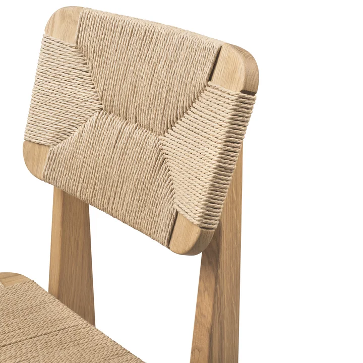 Der C-Chair Dining Chair Paper Cord Stuhl von Gubi