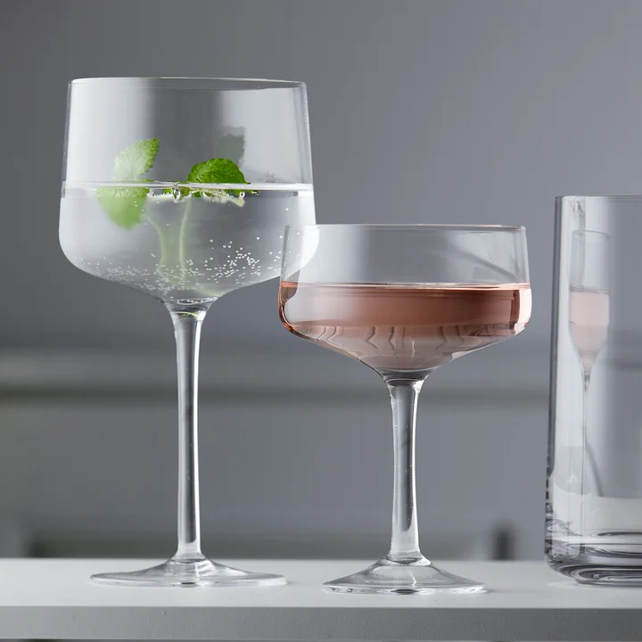 Rocks Copa Gin Tonic Glas und Rocks Coupe Cocktailglas von Zone Denmark