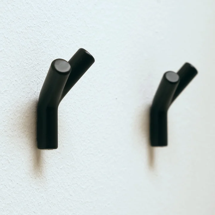 Wardrope Wandhaken, schwarz (2er-Set) von Authentics