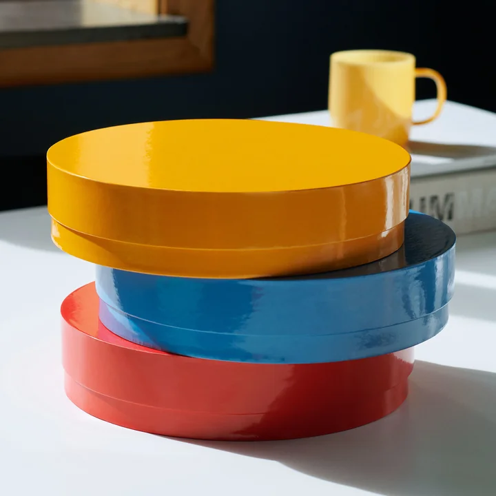 Colour Aufbewahrungsbox von HAY in der Ausführung rund