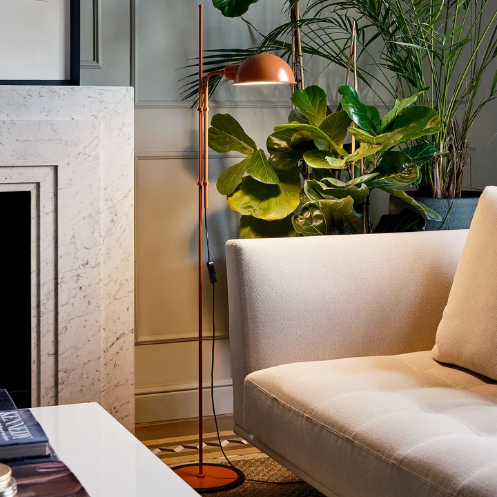 Funiculí Stehleuchte, H 135 cm, terrakotta von marset