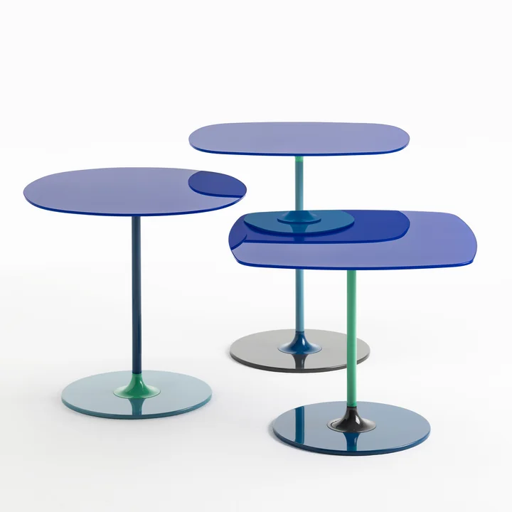 Thierry Beistelltisch in blau von Kartell