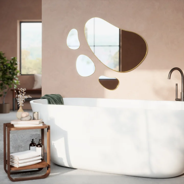 Hubba Pebble Wandspiegel von Umbra