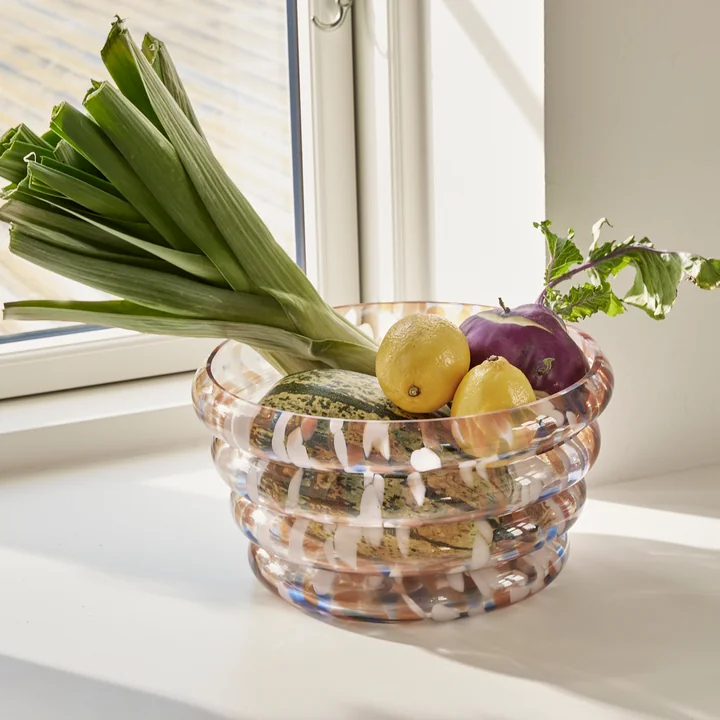 Blaze Schale von Hübsch Interior in der Ausführung bunt