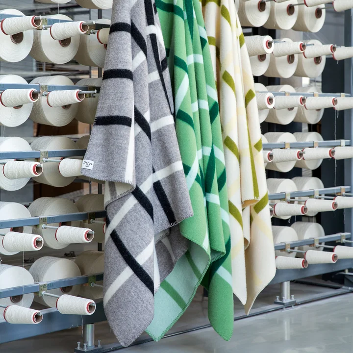 Knut Wolldecke, 135 x 200 cm, Gruppe von Røros Tweed