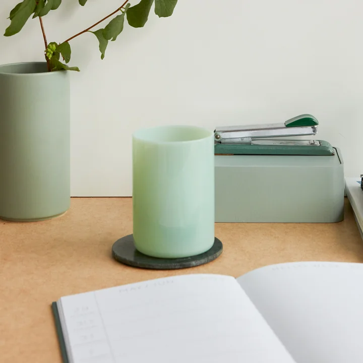 The Mute Milky Favourite Trinkglas, 350 ml, milky green von Design Letters