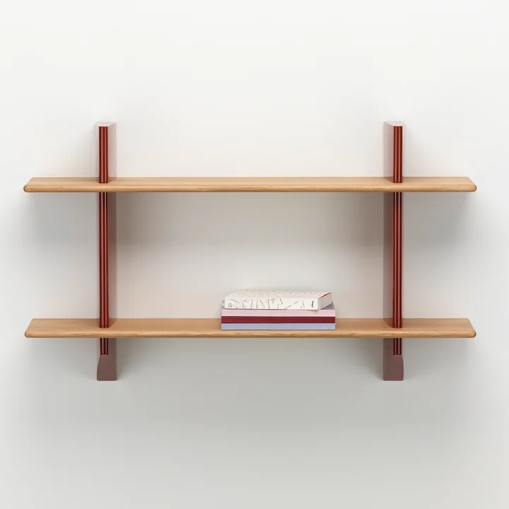 Rayonnage Mural von Vitra in der Ausführung japanese red