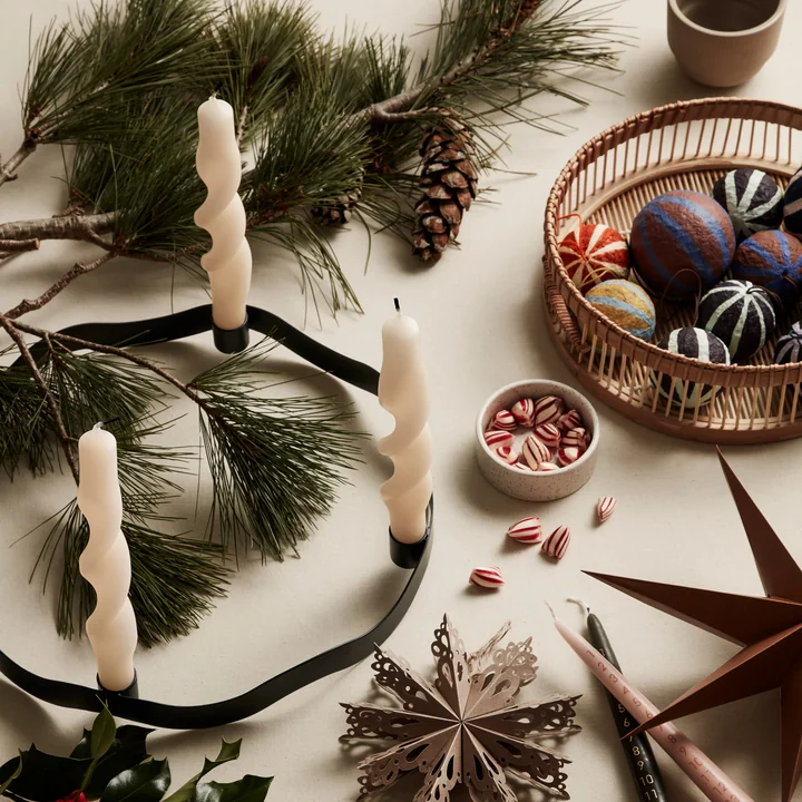 Taro Rattan-Korb (3er-Set) von Broste Copenhagen