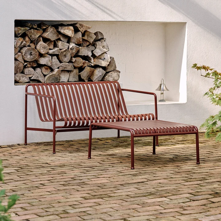 Palissade Beistelltisch, 81,5 x 86 cm, iron red von HAY