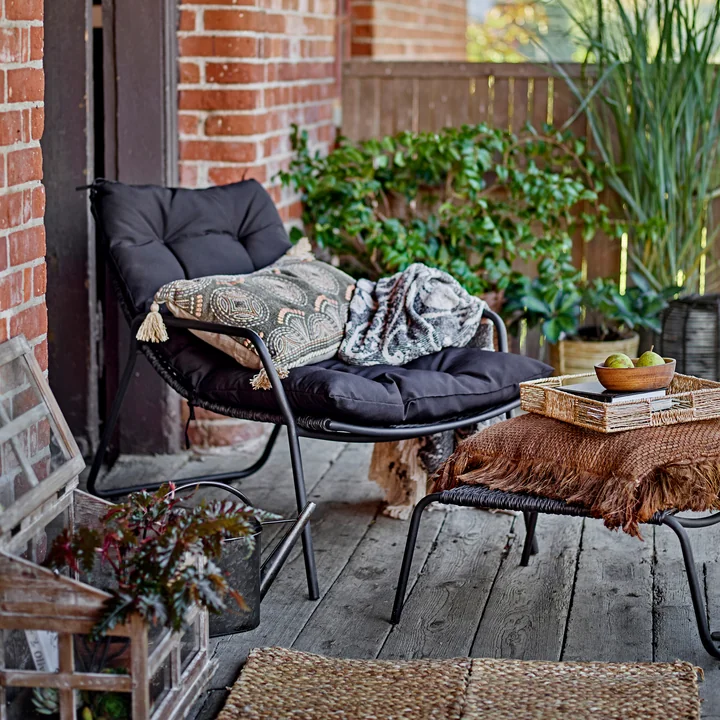 Bloomingville - Boel Liegestuhl mit Fußablage