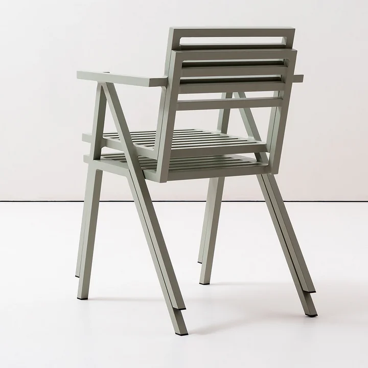 NINE - Outdoor Stacking Armchair, grau