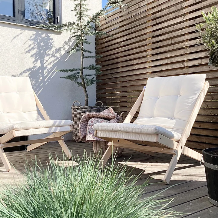 Boogie Klappstuhl, Buche / weiß (401) von Karup Design