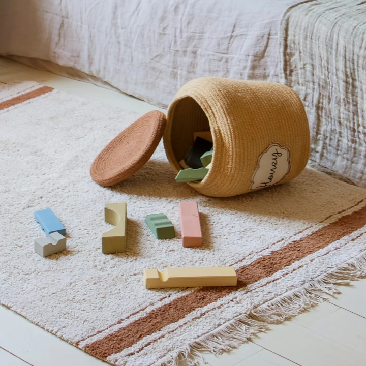 Aufbewahrungskorb, Honey Pot, gelb von Lorena Canals