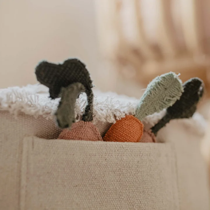 Tic-Tac-Toe Pouf, 50 x 50 cm, natur von Lorena Canals