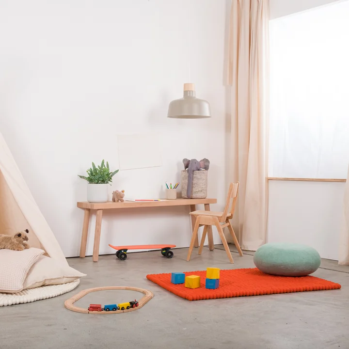 Filzkugelteppich mono rechteckig von myfelt