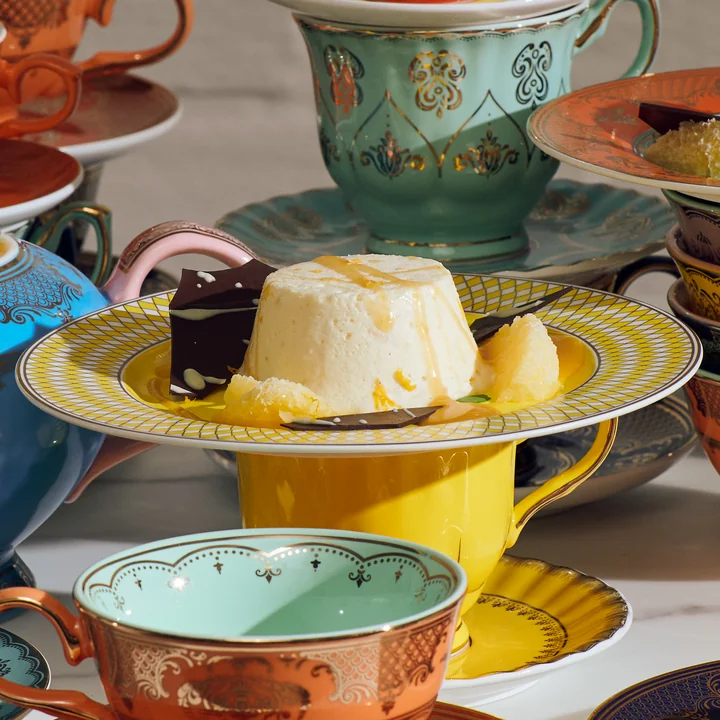 Pols Potten - Chess Teller, gelb / gold