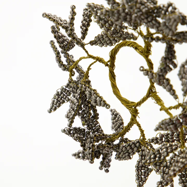 Pearl Kerzenringe von House Doctor in der Farbe grau / gold