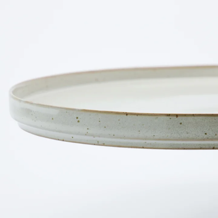 House Doctor - Pion Servierschale 30.9 x 19.6 x 2 cm, grau / weiß