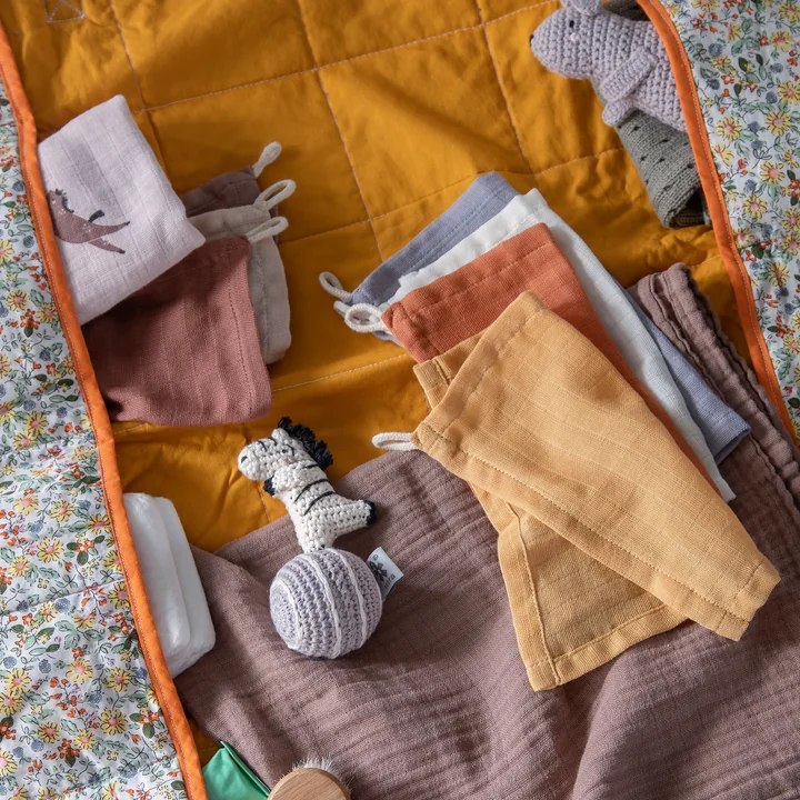 Sebra - Waschlappen, Toes / Builders (7er-Set)